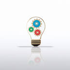 View larger image of Lapel Pin - Light Bulb with Gears