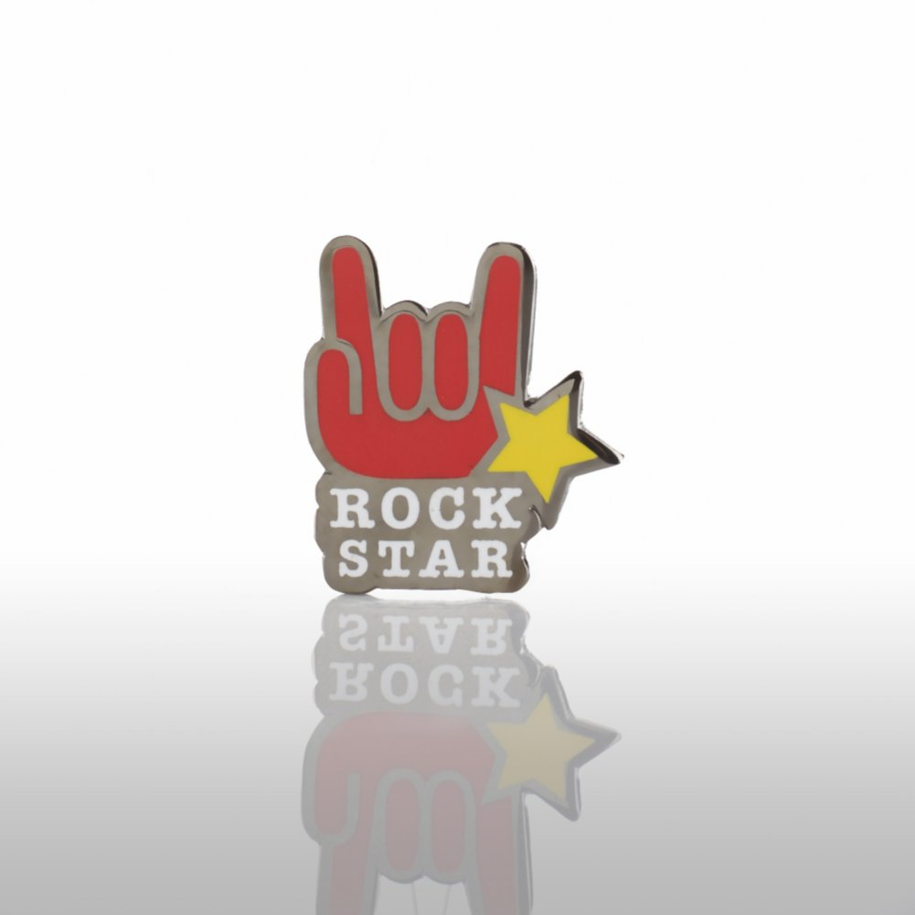 View larger image of Lapel Pin - Rock Star Hands