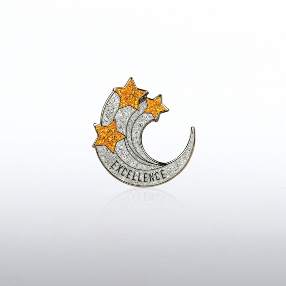 View larger image of Lapel Pin - Excellence Glitter Shooting Stars