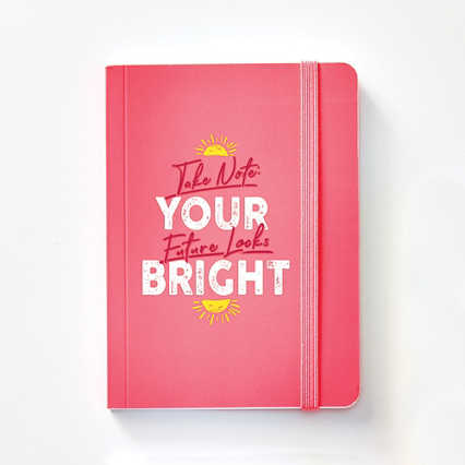 Bright Side Neon Mini Journal - Future Looks Bright