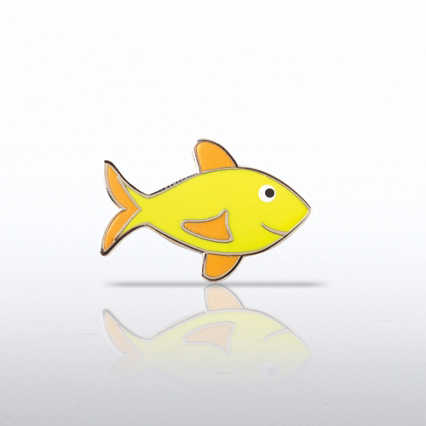 Lapel Pin - Attitude is Everything Fish