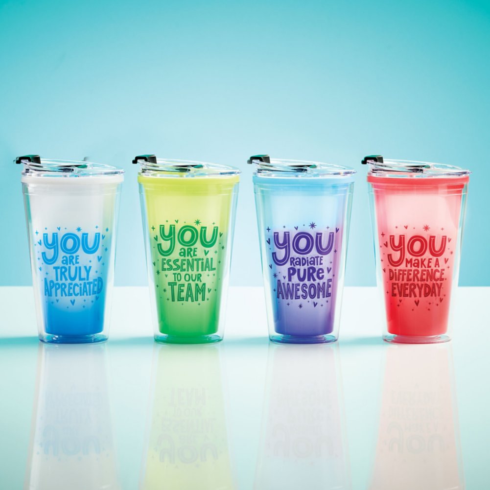 Vibrant Color Changing Travel Tumbler - Truly Appreciated