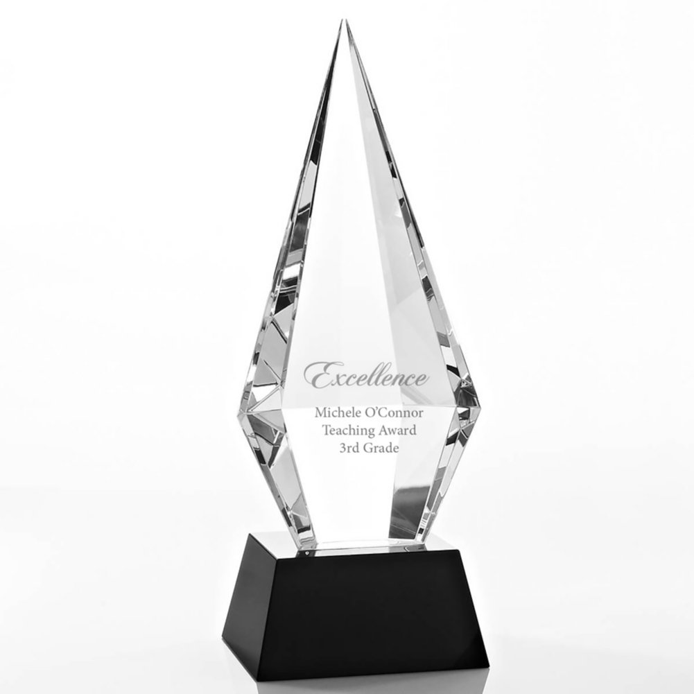 View larger image of Beveled Diamond Crystal Award - Beveled Back