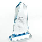 View larger image of Sky Blue Accent Crystal Trophy - Tower