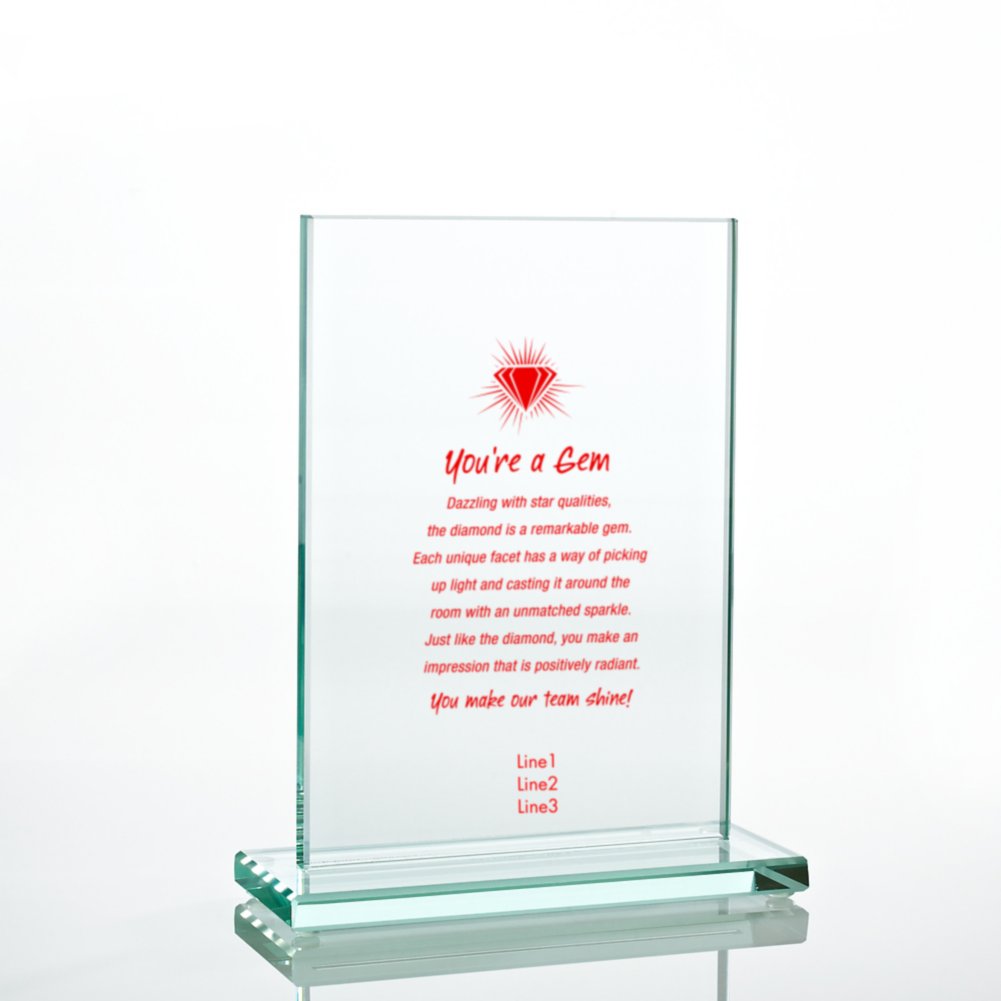 Jade Character Trophy - Rectangle Medium