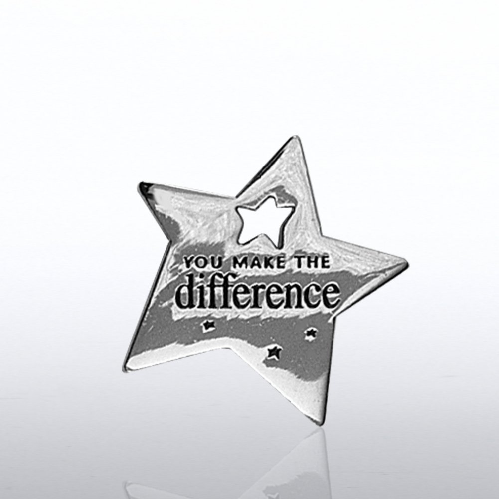 View larger image of Lapel Pin - Milestone - You Make the Difference Star