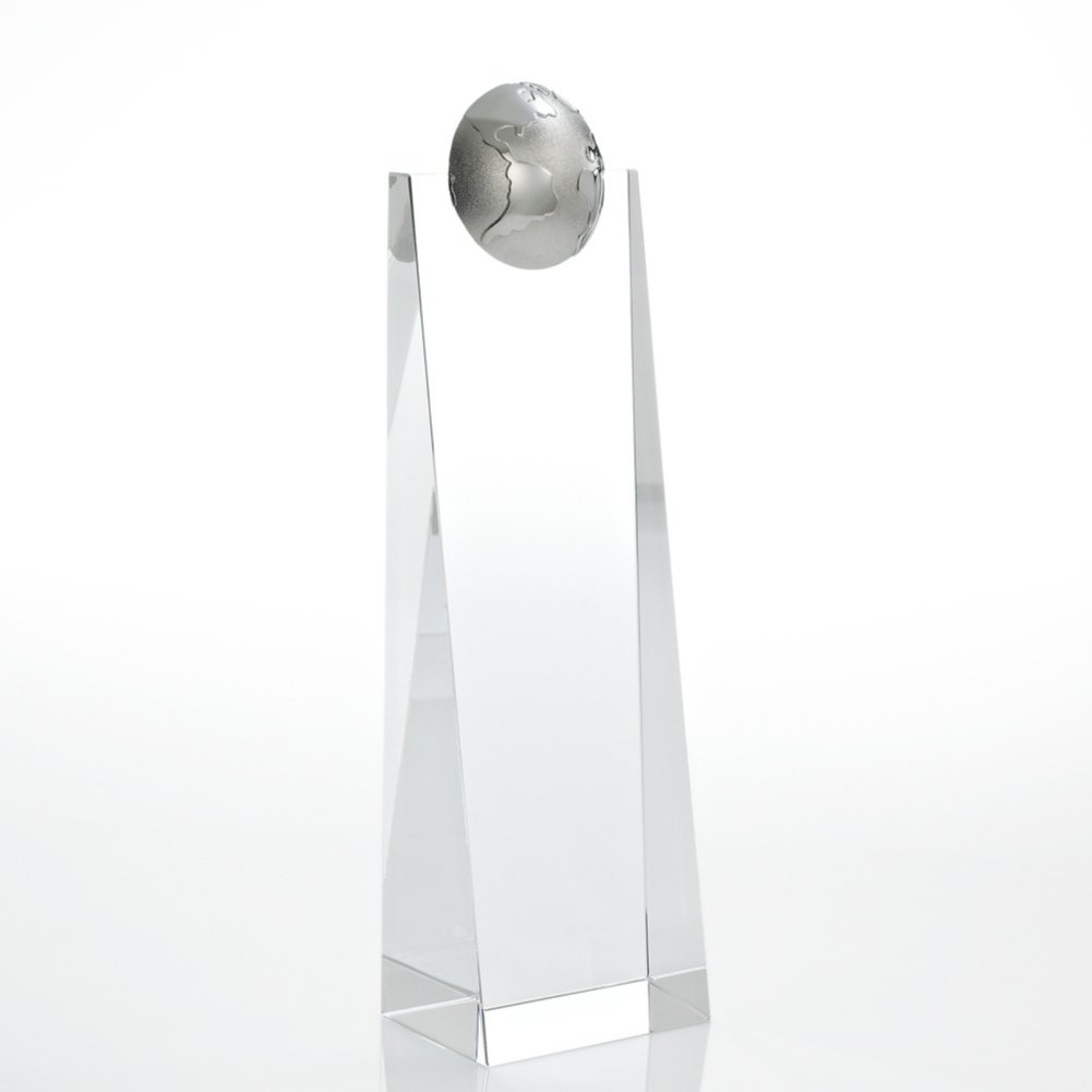 Crystalline Tower Trophy - Globe