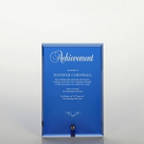 View larger image of Mini Glass Award Plaque - Blue