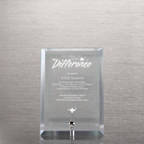 View larger image of Mini Glass Award Plaque - Clear