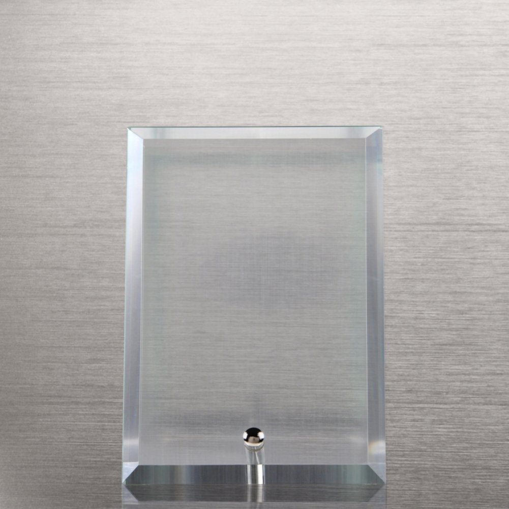 Glass Award Character Plaque - Clear