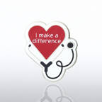 View larger image of Lapel Pin - Heart with Stethoscope