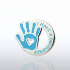 View larger image of Lapel Pin - I Make the Difference - Heart in Hand