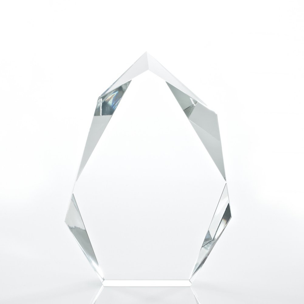 Executive Beveled Crystal Trophy - Peak- Large