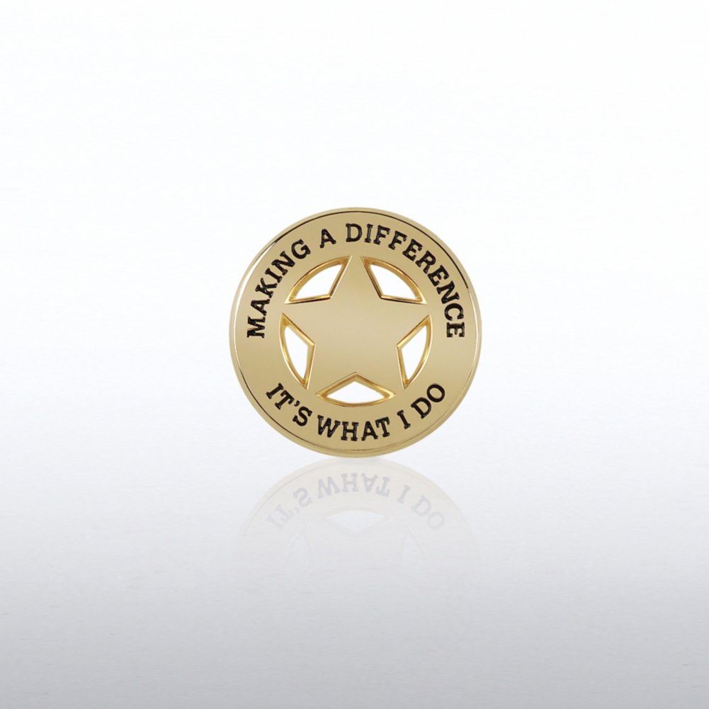 View larger image of Lapel Pin - Star: Making a Difference: It's What I Do