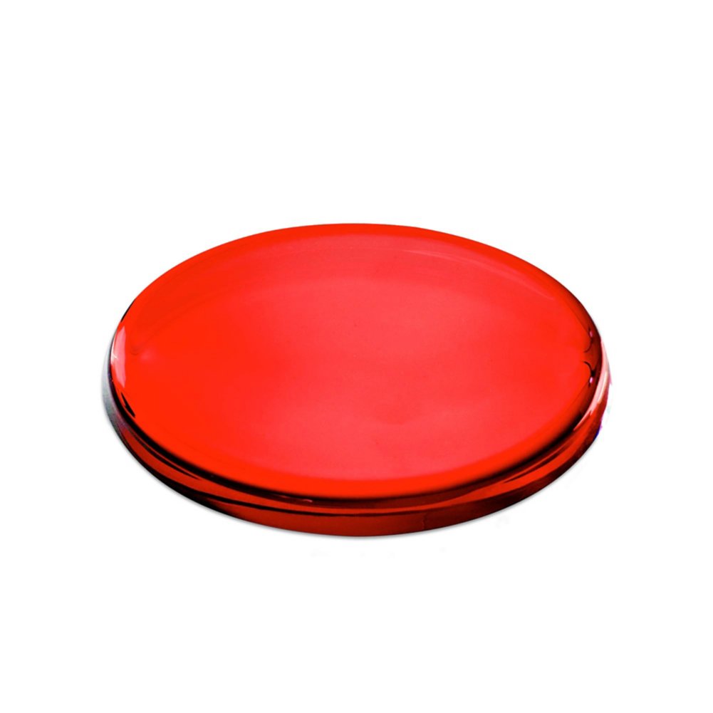Color Brite Glass Paperweight - Red
