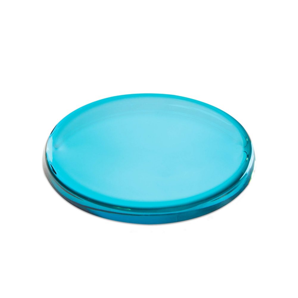 Color Brite Glass Paperweight - Aqua