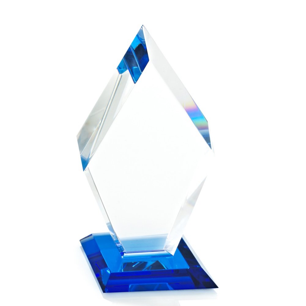 Blue Luminary Crystal Award - Diamond