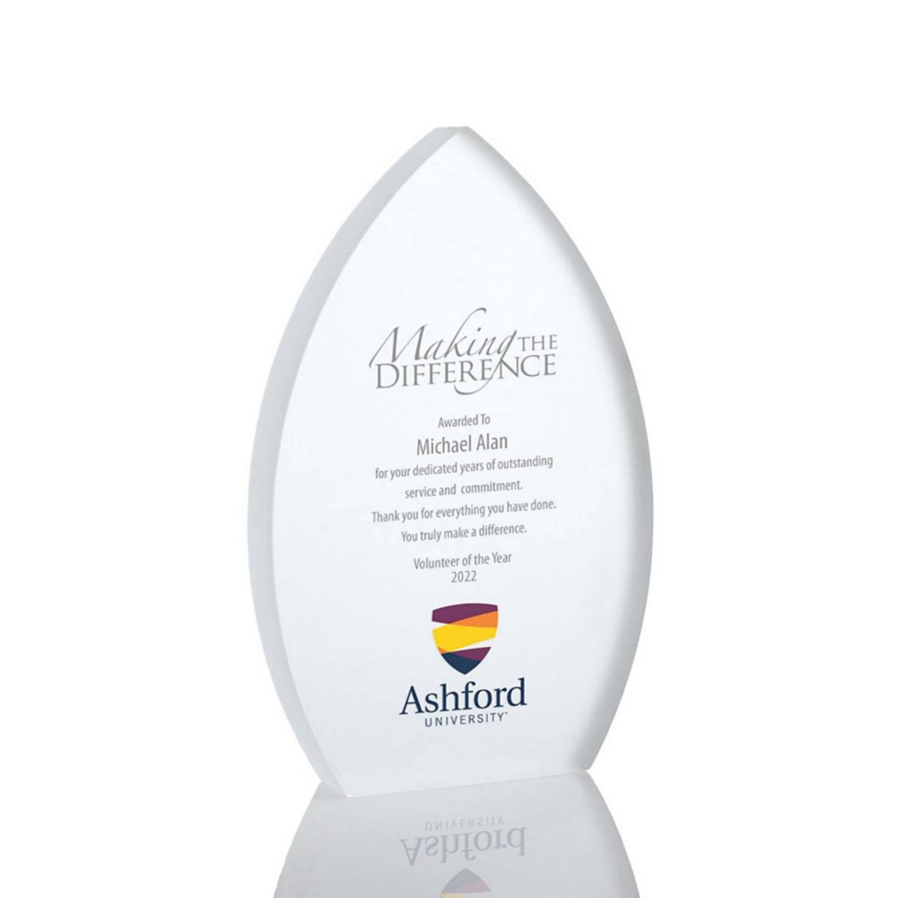 View larger image of Frosted Acrylic Trophy - Peak