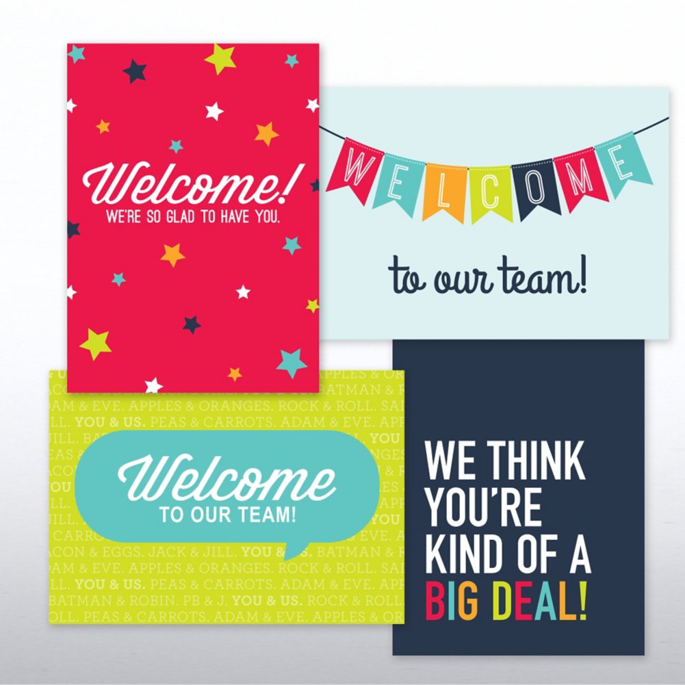 Large Welcome Cards