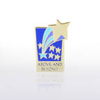 View larger image of Lapel Pin - Above and Beyond Rectangle - Multi Color