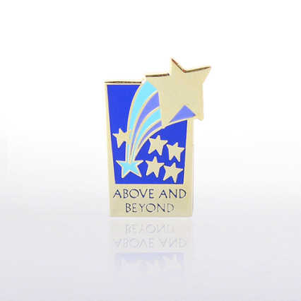 Lapel Pin - Above and Beyond Rectangle - Multi Color