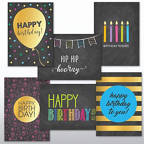View larger image of Classic Celebrations - Happy Birthday Chalkboard Assortment