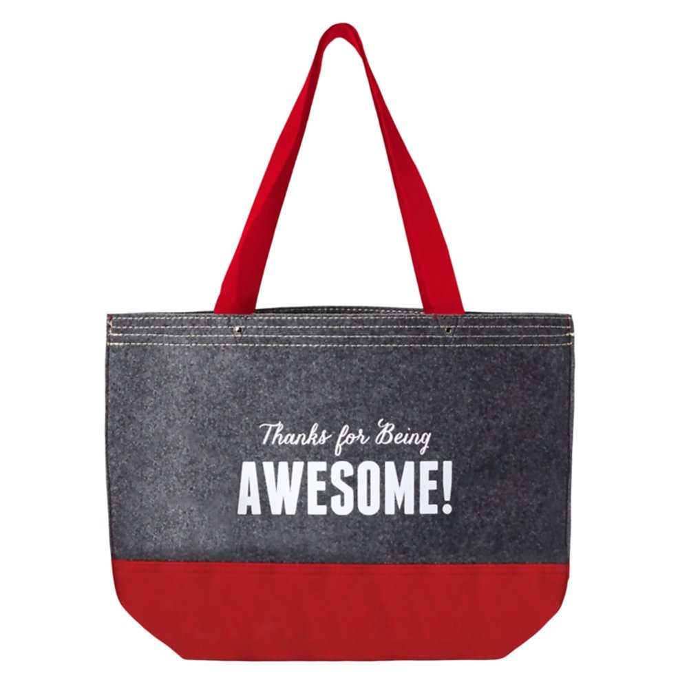 View larger image of Felt Travel Tote - You Make Us Awesome