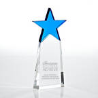 View larger image of Crystal Star Pinnacle Trophy - Cobalt