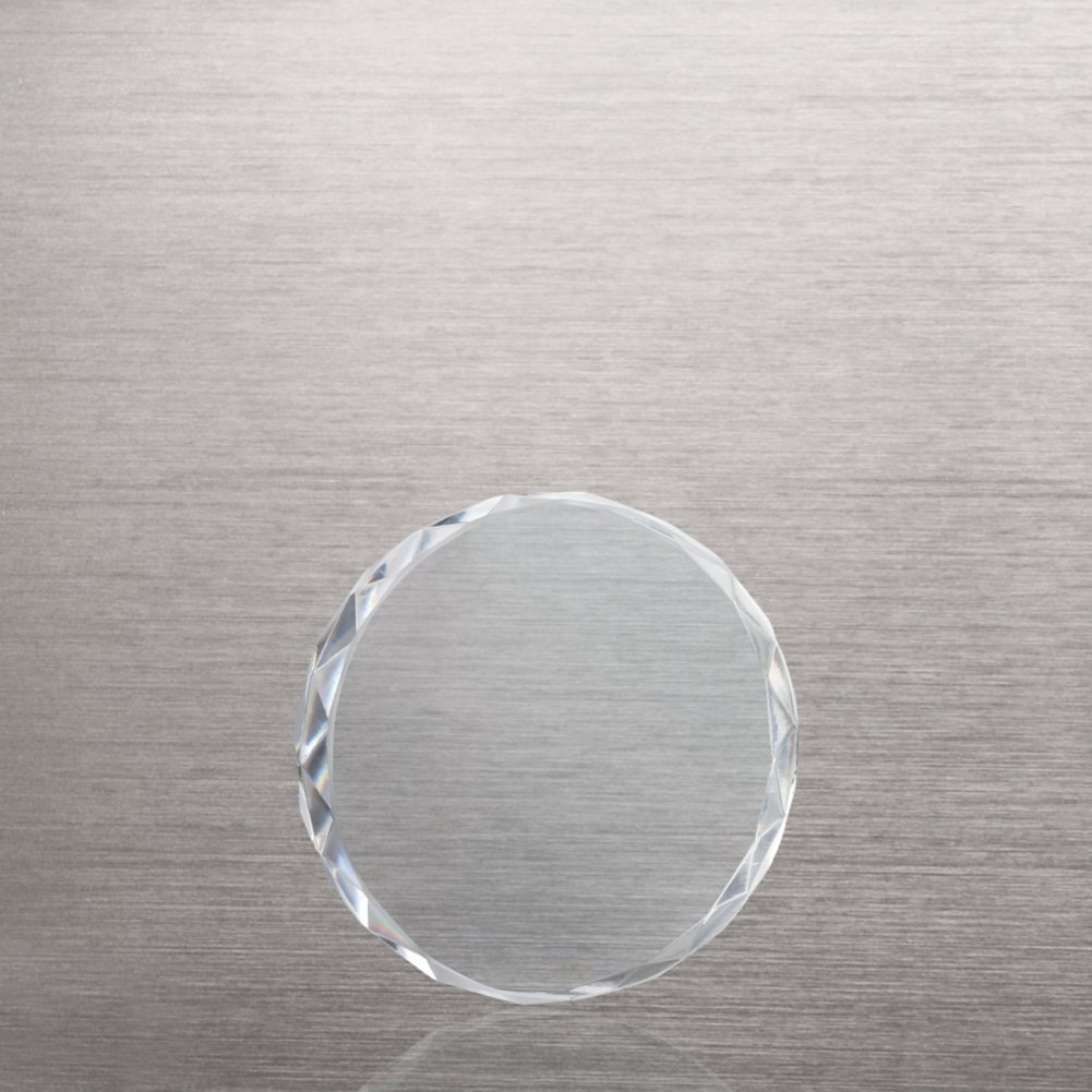 Radiant Crystal Paperweight - Small Circle