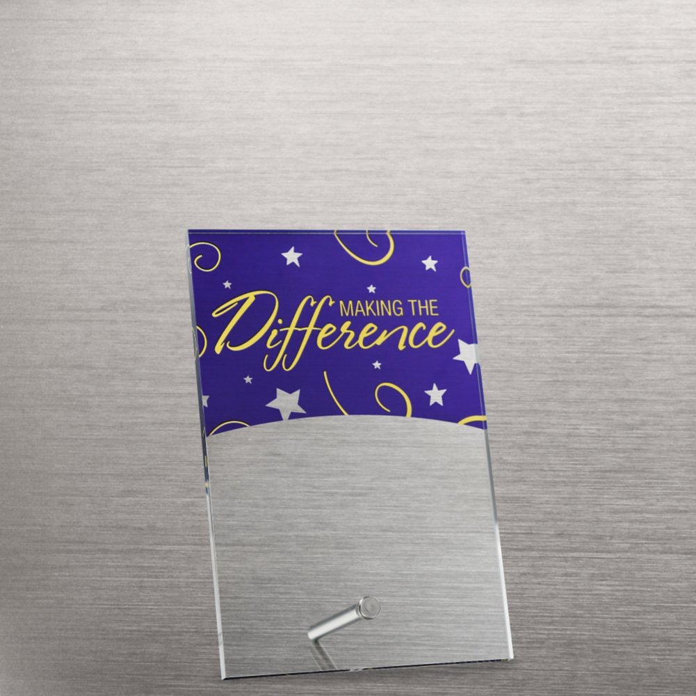 Mini Acrylic Award Plaques - Stars: Making the Difference