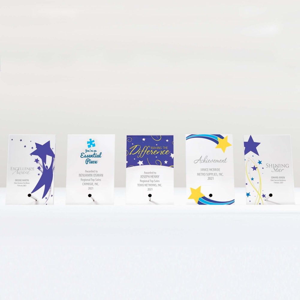 Mini Acrylic Award Plaques - Stars: Making the Difference