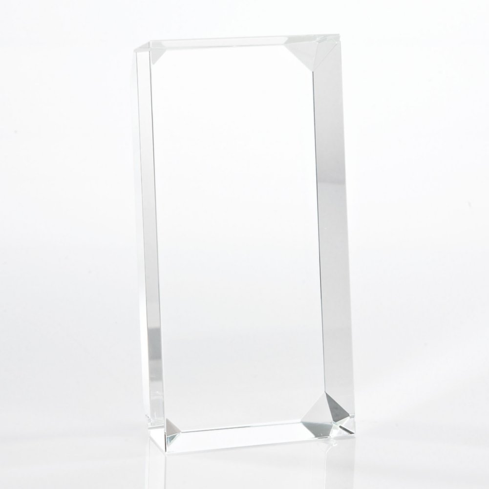 Crystal Block Trophy - Clear