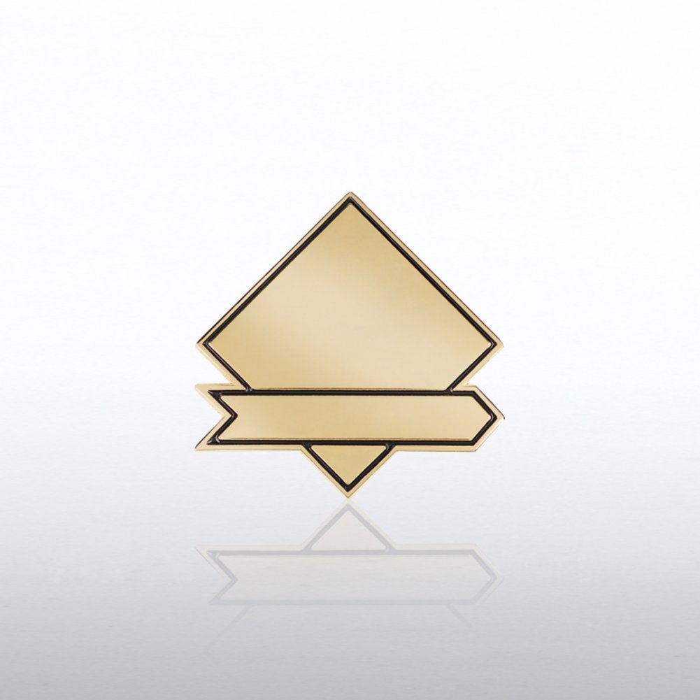 Personalized Lapel Pin - Diamond Banner