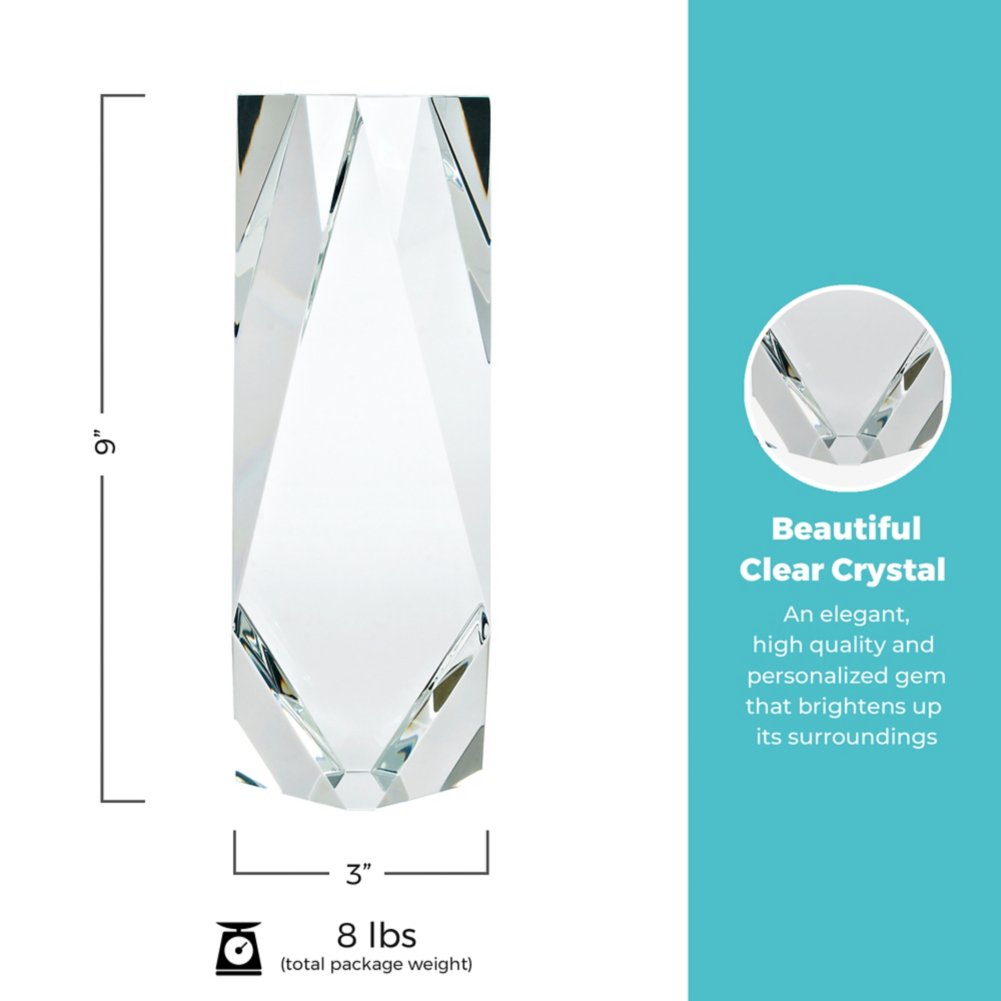 Iconic Crystal Award - Brilliantly Cut Marquise