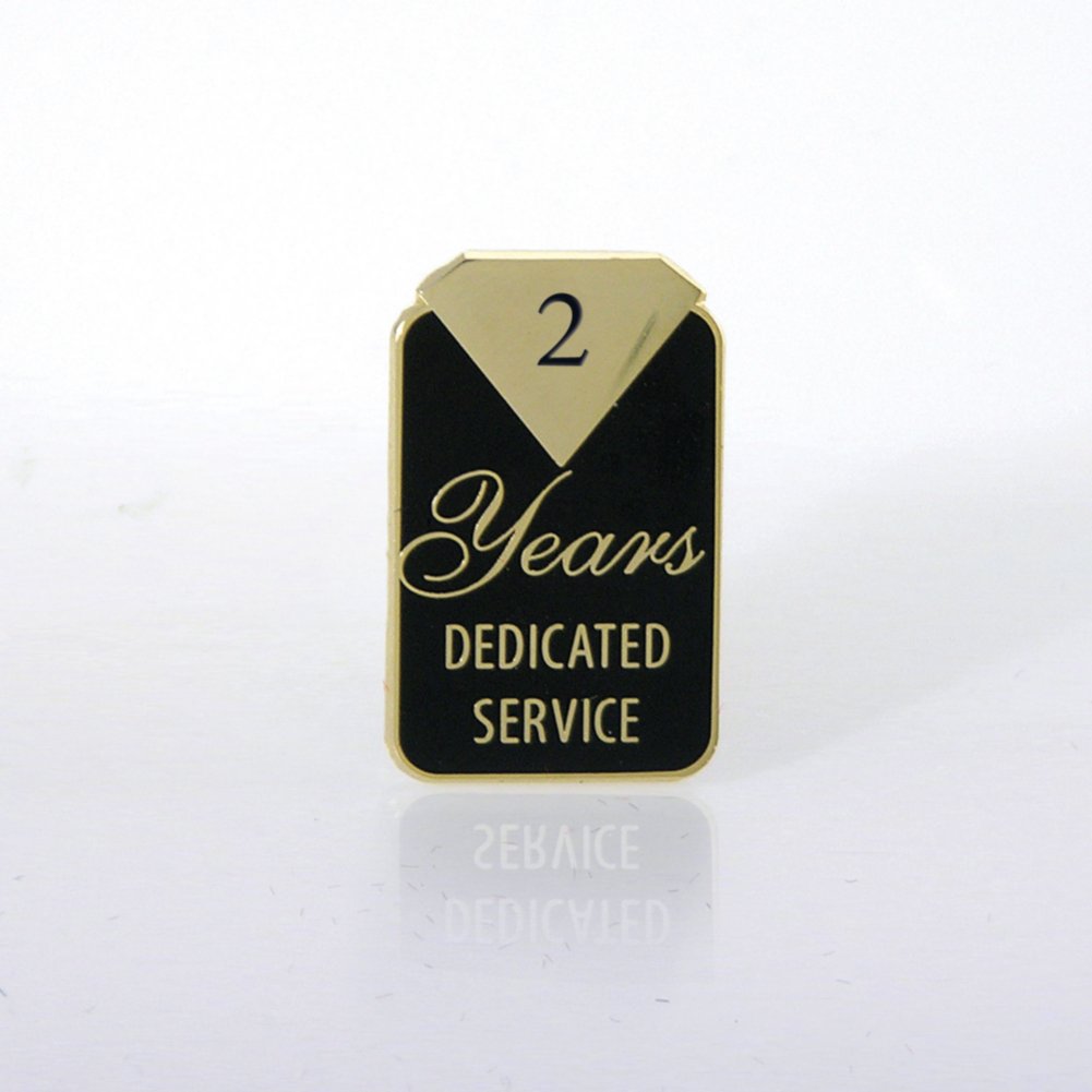 Anniversary Lapel Pin - Dedicated Service 2YR, 10YR, & 20YR