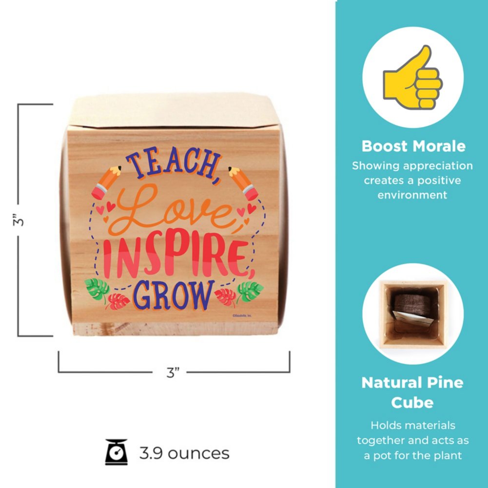 Appreciation Plant Cube - Teach Love Inspire Grow
