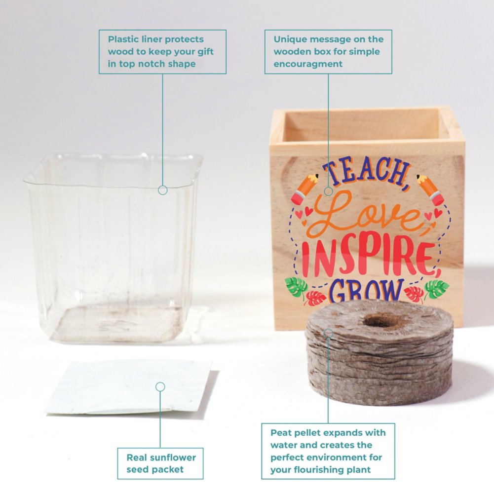 Appreciation Plant Cube - Teach Love Inspire Grow