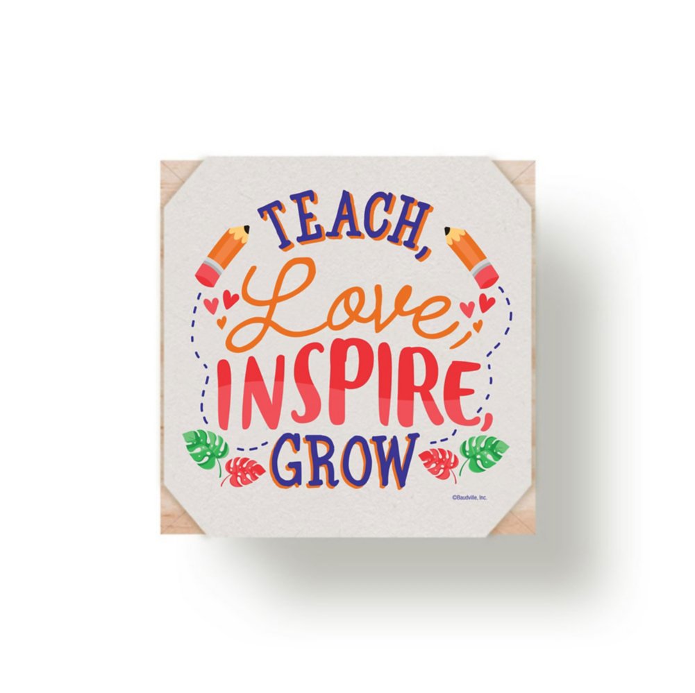 Appreciation Plant Cube - Teach Love Inspire Grow