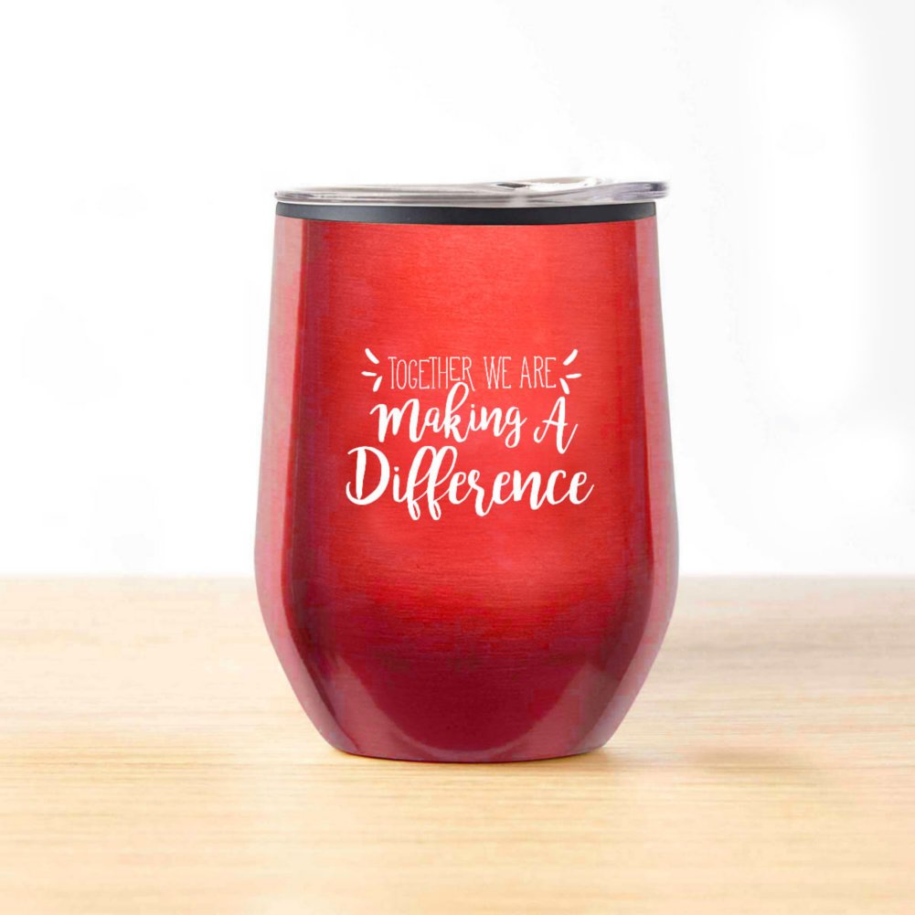 View larger image of Cheers! Wine Tumbler - Together Making a Difference