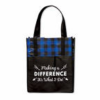 View larger image of Perfectly Plaid Shopper Tote - Making a Difference