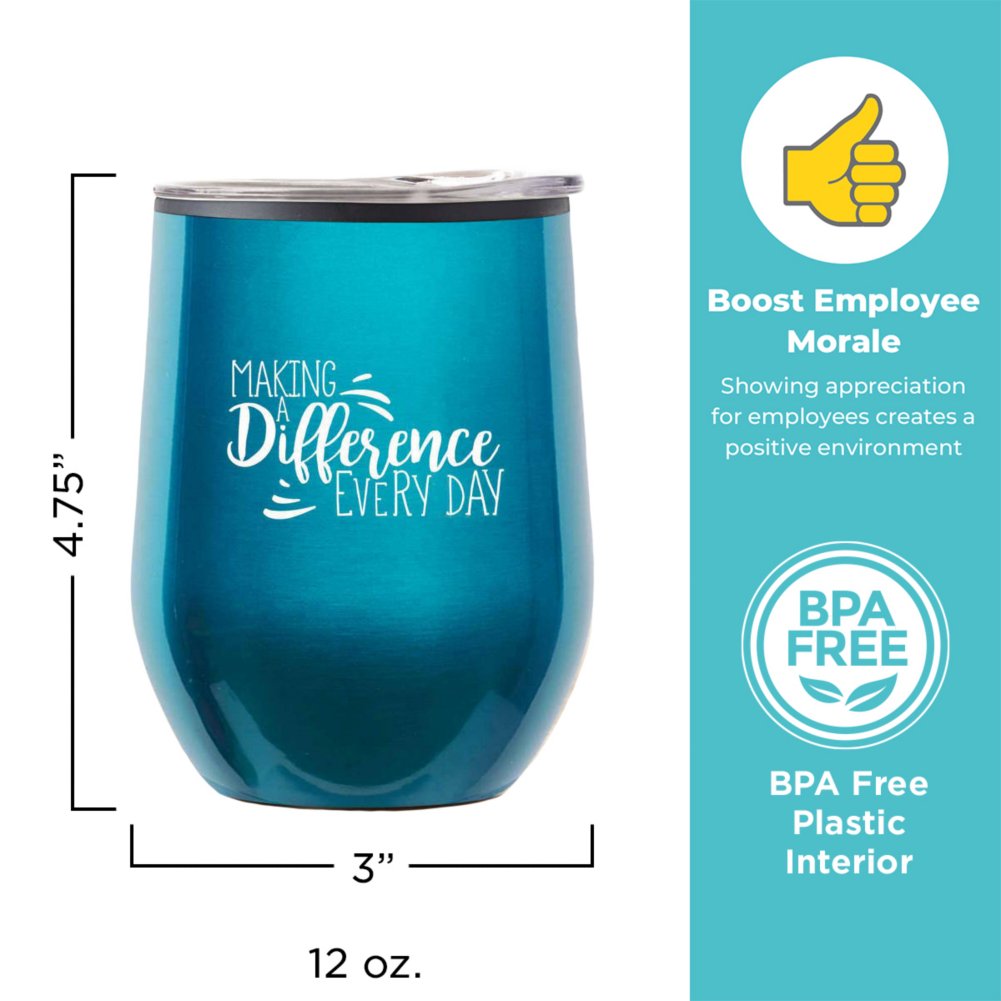 Cheers! Wine Tumbler - Making a Difference - 10pk