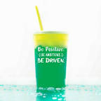 View larger image of Stadium Color Changing Cup - Be Positive