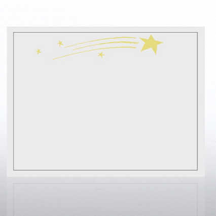 Foil Certificate Paper - Blazing Star - White