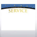View larger image of Foil Certificate Paper - Commitment to Service