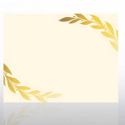 Foil Certificate Paper - Grand Laurels - Cream