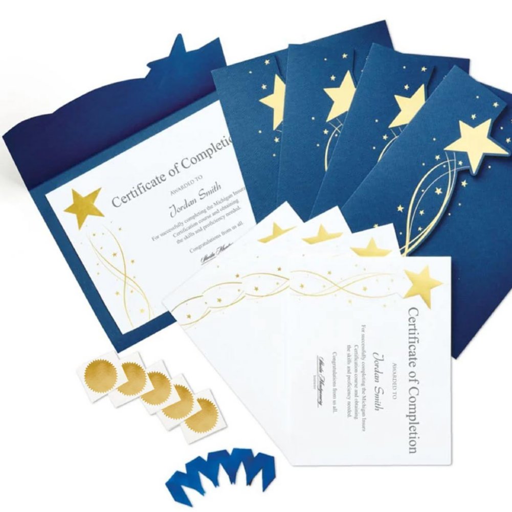 Certificate Paper Bundle - Magic Star Bundle