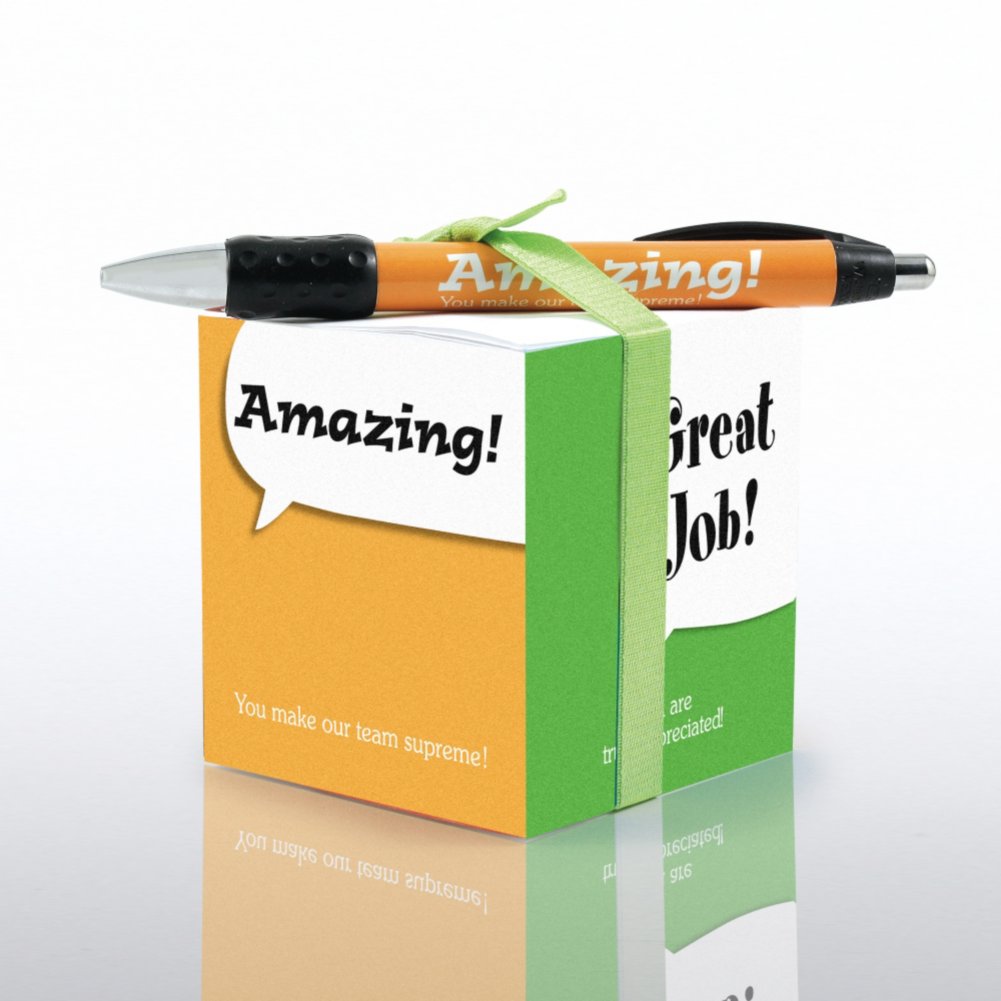 Note Cube & Pen Gift Set - Positive Praise