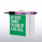 View larger image of Note Cube & Pen Gift Set - Kind of a Big Deal