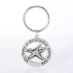 View larger image of Nickel-Finish Key Chain - You Make a Difference Every Day
