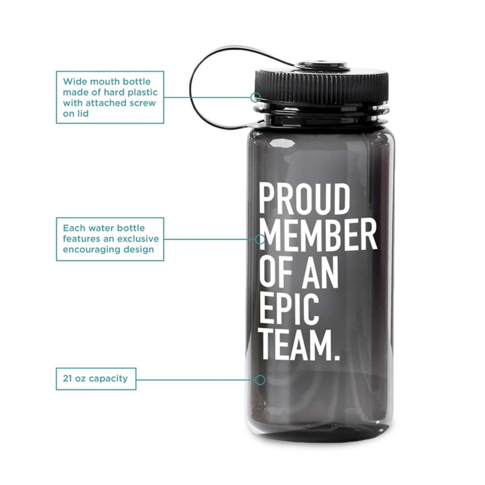 Value Wide Mouth Wellness Bottle - Epic Team - 12pk